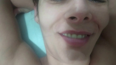 Married cheating on her husband with a young 20-year-old boy who got into her hair and left the cutie's pussy full of cum