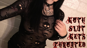 Goth Nympho Gets Throated