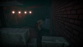 a bitch in a deserted alley was fucked and impregnated with sperm