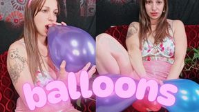 Bunny Bouncer Playful with My Balloons
