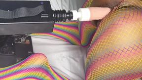 Stepmommy gets her filthy hole stretched with automated strap-on, ultimate taboo fantasy