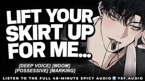Dressing room domination, dirty talk, dude moaning, all naughty😈 n' nice, audio erotica roleplay
