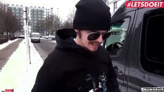 BUMS BUS Rough Sex On The Van With Bae 19 Yo