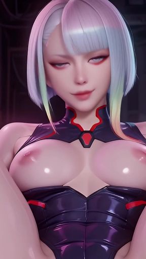 Stunning moment from &quot;Giving Lucy Kushinada (Cyberpunk Edgrunners) Anal Creampie In An Alleyway&quot;