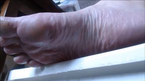 Scrubbing dry skin off My foot