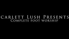 Complete foot worship