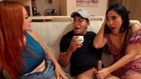 Just 'steamy' extramarital affair with son's hubby and his sultry stepmom