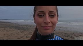 Rough Sex on Norwegian Beach: Silvia Soprano Dominated, Slapped, Spitted & Kinked