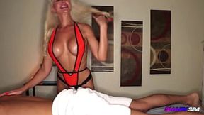 Deep-throated oral&#x1F61C; sex and handjob ritual on velvet mattress at Shady Spa Anna's discretion