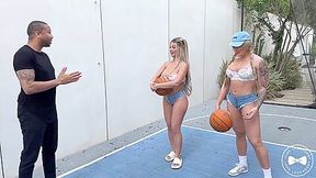 The Dan Dangler & Muscle Barbie Basketball Threesome Session Bbc - Malisa Moir - Lisa Rose Outdoor Interracial Hardcore