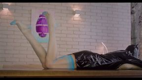 To Be Below Amber Feet Is A Dream Come True - Turquoise Stockings - Part 2 - HD 1920x1080