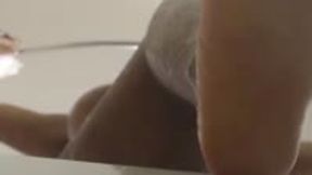 Tiny Human Spying on Giantess in the Bath POV