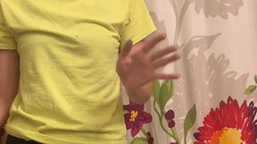 Sneezing while undressing