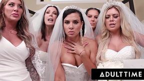 Big Titty MILF Brides Given a Naughty Wedding Gift: INSANE Reverse Gangbang!