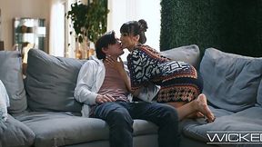 Beautiful brunette MILF Lexi Luna clinching dick with her wet cunt
