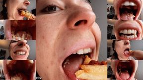 1692 Julie - Eating Pizza - Part 1 - HD 60FPS