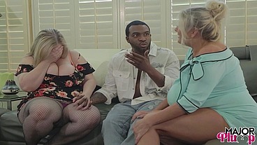 Stepfamily Sluts Bunny And Kayla Slurp And Fuck Rome’s Throbbing BBC!