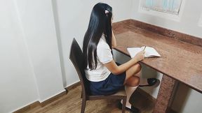 Came Home, Stepdaughters Seductive Homework Request Leads to Intimate Tutoring