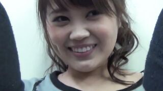 Young Japanese babes presenting tiny pussies in closeup