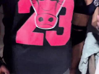CARNIVAL POLICE ARREST MORENO TO CUM ON HIS SCHLONG
