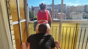 sexo en la terraza en las miradas de nuestros vecinos ! sexo publico