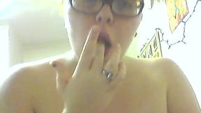 Kandi Jax Fingers Her Hairy Pussy