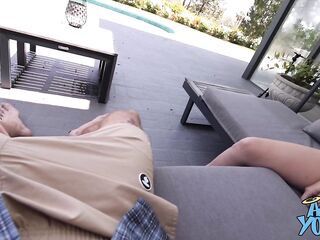 Beauty Youngs Gets Constricted Twat Stretched by GirthMaster on a Sunny California Day
