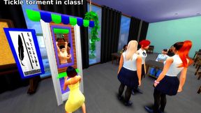 Private School – Tickling the Only Boy in Class