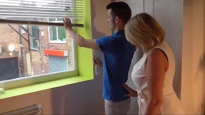 Cock-hungry mature woman is having sex with her stepson