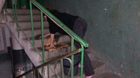 Cleaning stairs!