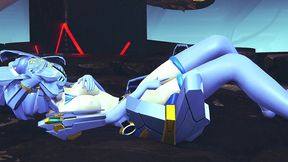 robot girl fingering her self - 3d hentai