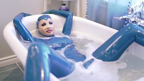 blue siren bubble bath