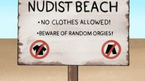 3D Cartoony Orgy at Nude Beach 2025