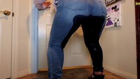 faith shalynn pissing her super tight jeans