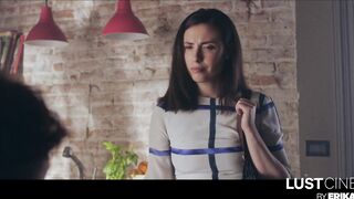 Passionate lesbian sex with the new intern