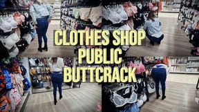 Clothes Shop Public Buttcrack