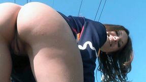 Looking up your skirt in public