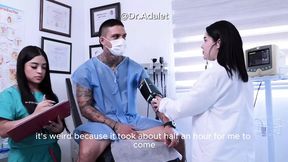 Dr Adalet's examination gets this erection stuck on stun, leading to explosive climax&#x1F680;!