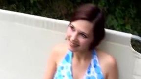 Big juicy tit teen gets rough anal&#x1F44C; pounded like a slut