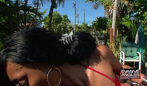 Miyamme Spice outdoor big phat cock fuck
