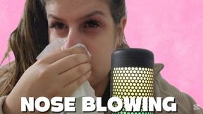 Nose blowing (strong sound with mic)