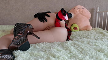 Under Skirt Horny Student No Panties Small Ass Tight Anal Destroyed Giant Huge Dildo