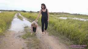 JANE - Do you like to eat dirt, whore? (4K)