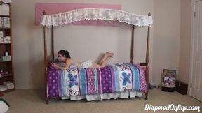 Mia & Taylor: Spanked for Body Crayons, Diaper Changed