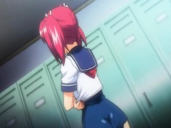 Swimsuit anime coed with bigboobs hard tentacles drilled