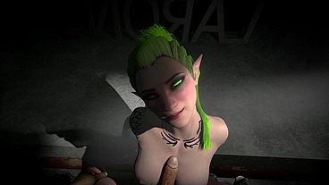 Pounding Hot Wood Elf Pussy POV