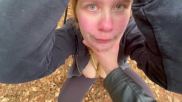Sex date in the forest - tied up and fucked!