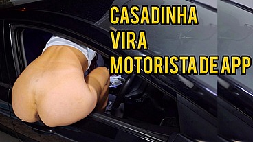 Casada e motorista de aplicativo pega passageiro se masturbando por trás!