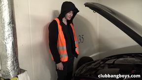 Suckin a stranger in the parking garage