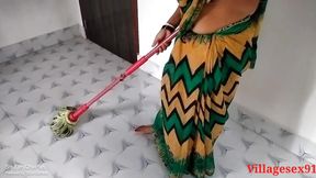 Green Saree Indian Mature Sex in Fivester Hotel